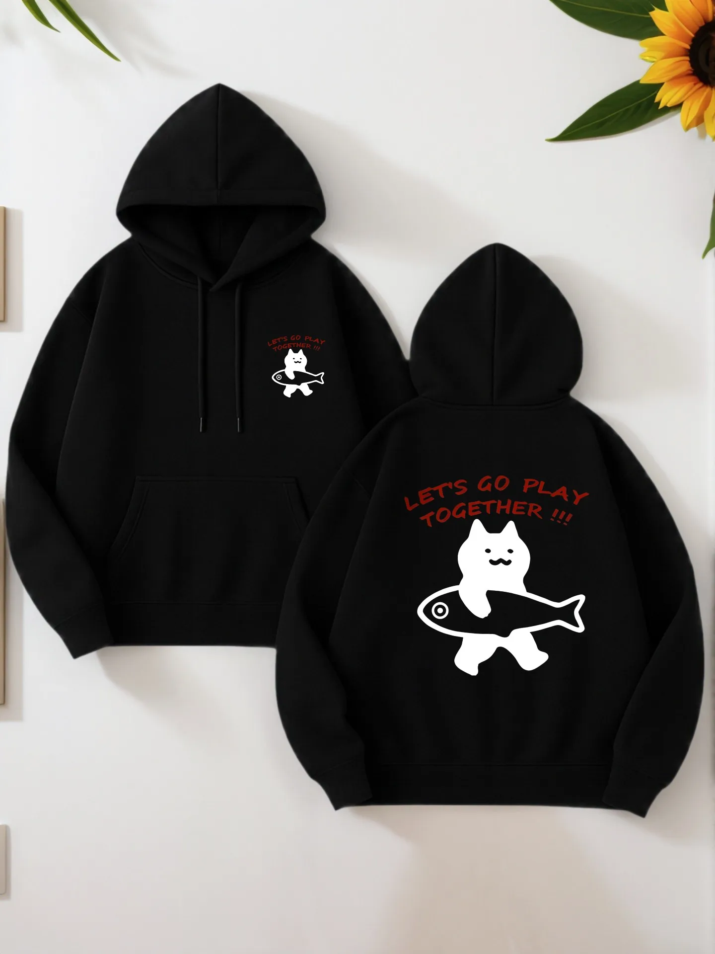 

Мужская толстовка оверсайз, буквенный принт, смесь хлопка, стиль уличной одежды, для молодых мужчин, для повседневной носки