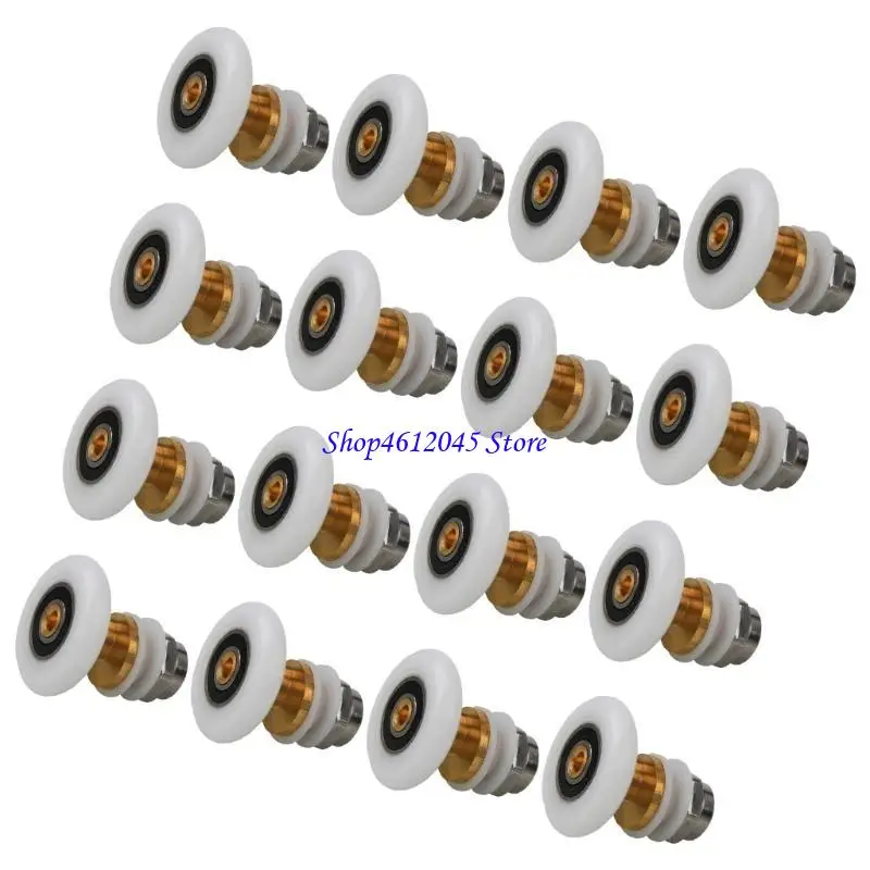 

L69a набор из 16 душевых дверных роликов с не смягченным дизайном стеклян