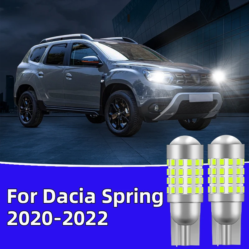 

2PCS For Dacia Spring 2020-2022 Car Led Bulb T10 W5W width lights side marker position Signal Lamp 12V 24V Clearance Light White