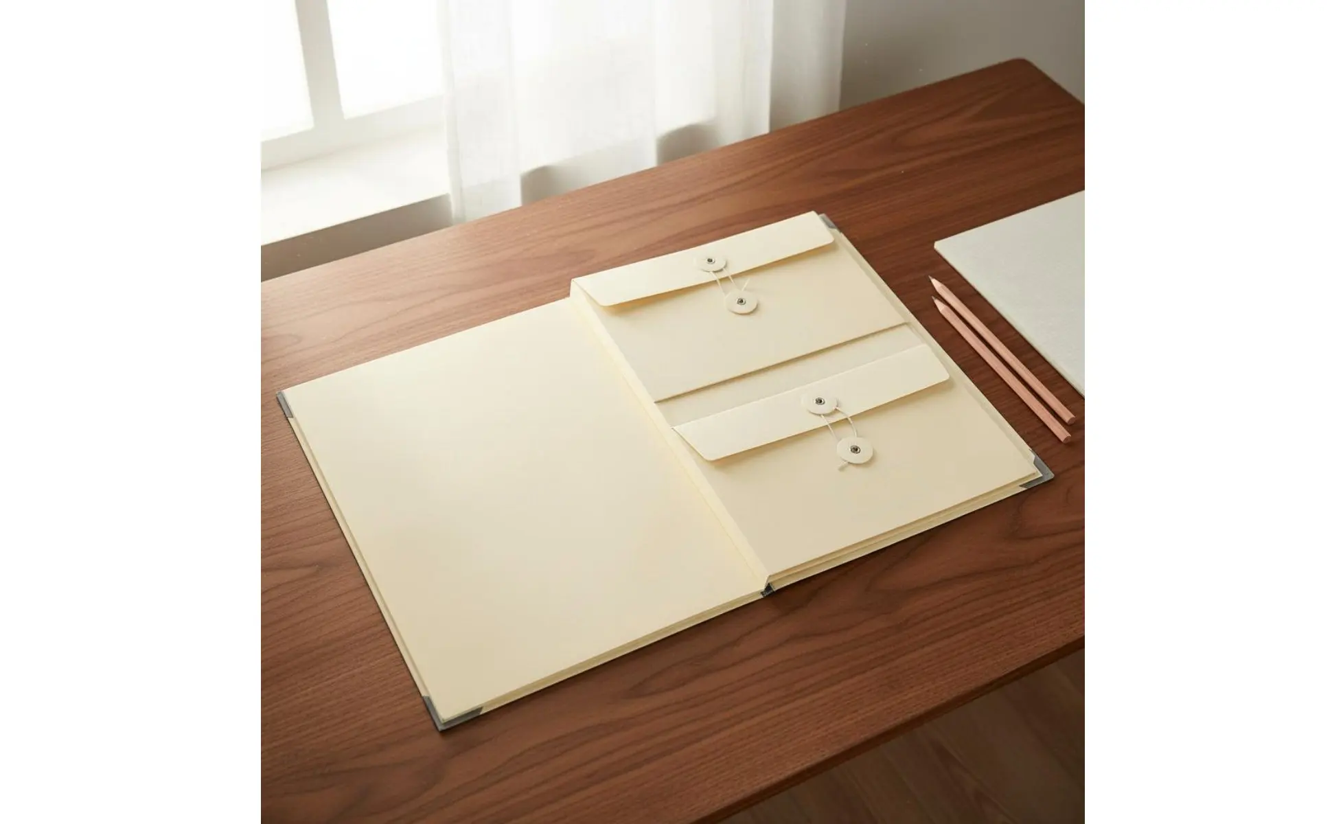 Manila Pocket Binder Expandable Accordion File Folder Expanding File Folder Easy to Organize Expanding Document Organizer