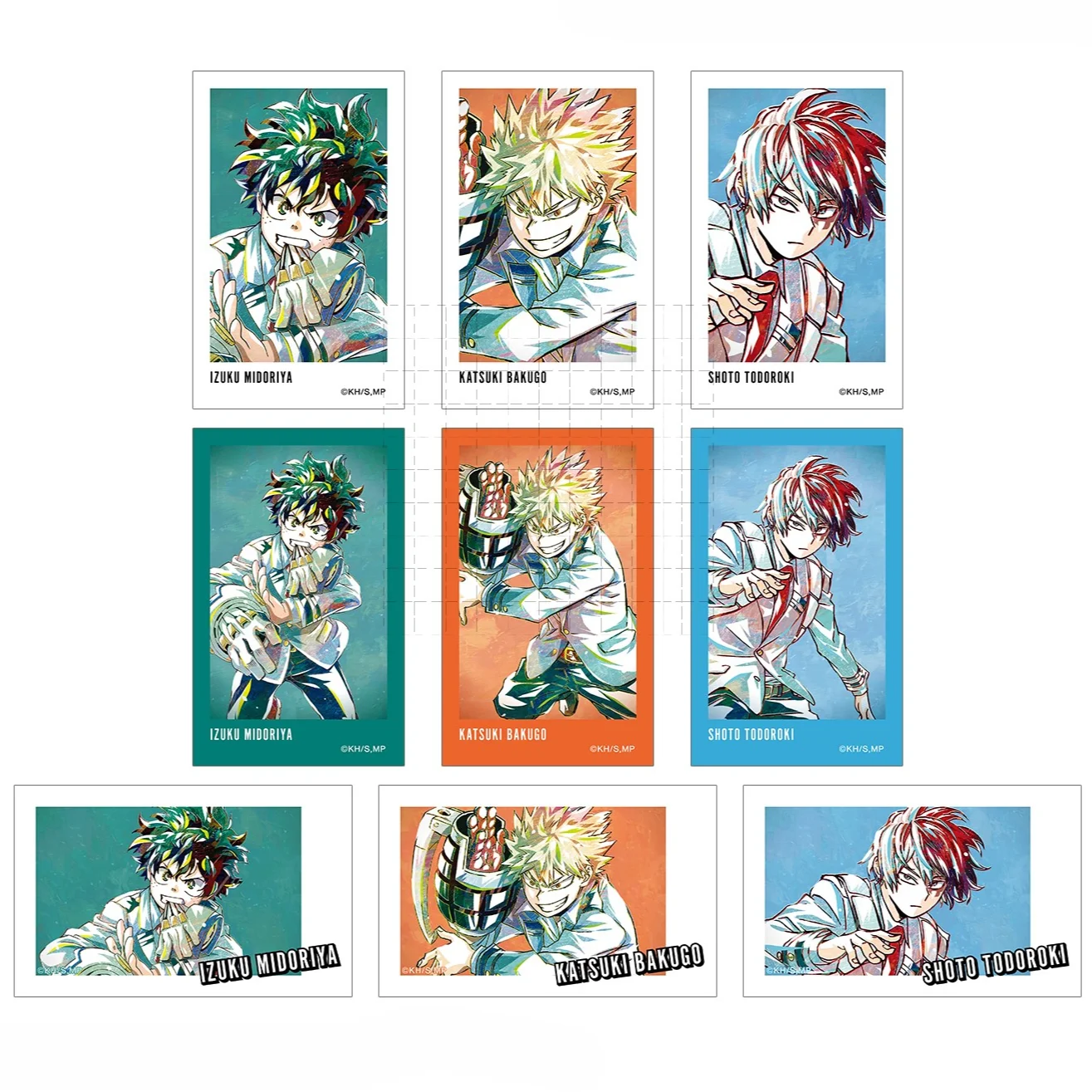 Game Katsuki Bakugou Izuku Midoriya Shoto Todoroki Acrylic Stand Mini Figure Doll Anime Keychain Cosplay Toy for Gift