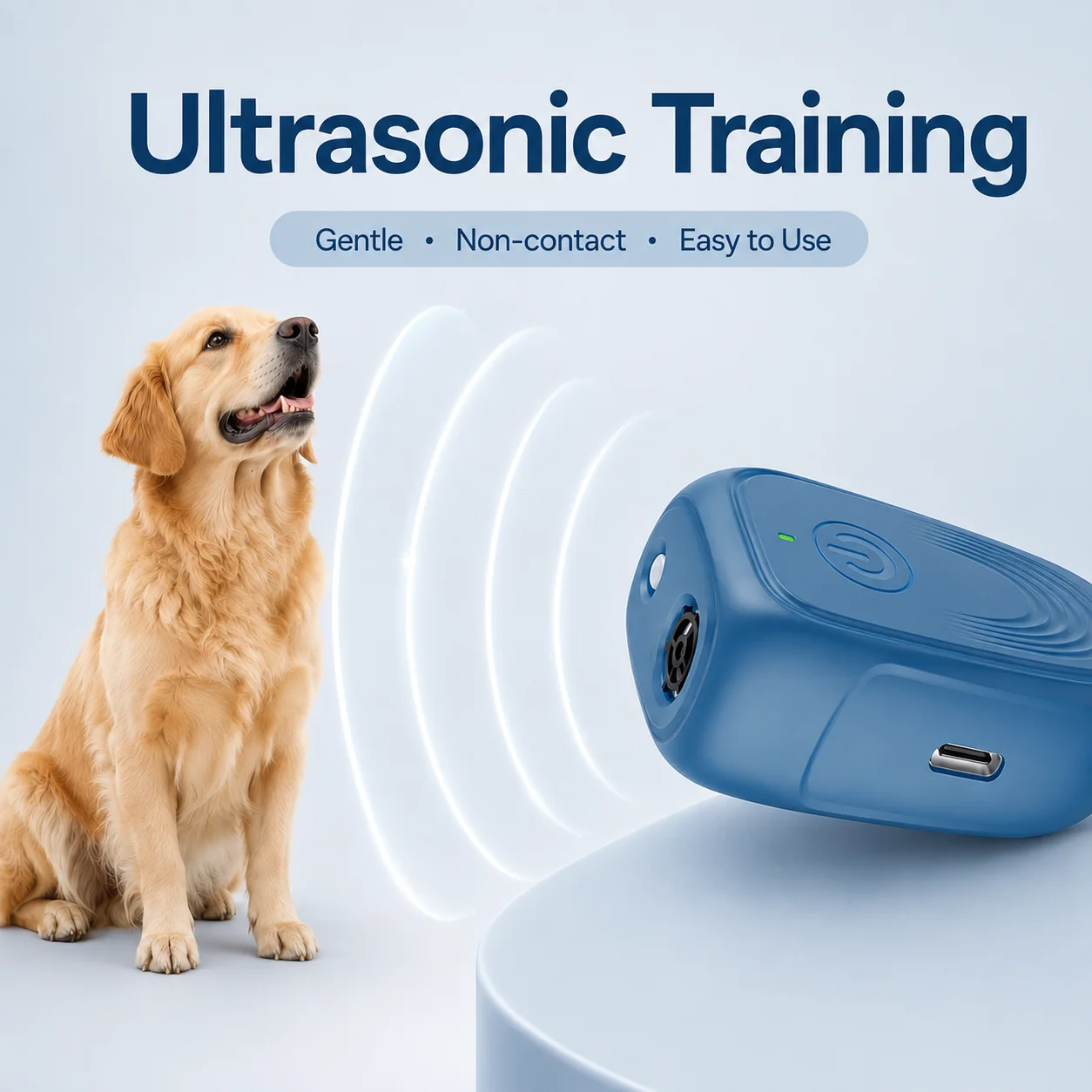 High-Frequency Ultrasonic Dog Repeller Visual Distraction Strobe Light Low-Power Circuit Design Safe Efficient Dog Deterrent
