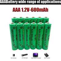 AAA 1.2V NiMH Battery600mAh Rechargeable Battery Suitable for Alarm Clock MP3/MP4 Flashlight Toys Electric Shaver Remote Control