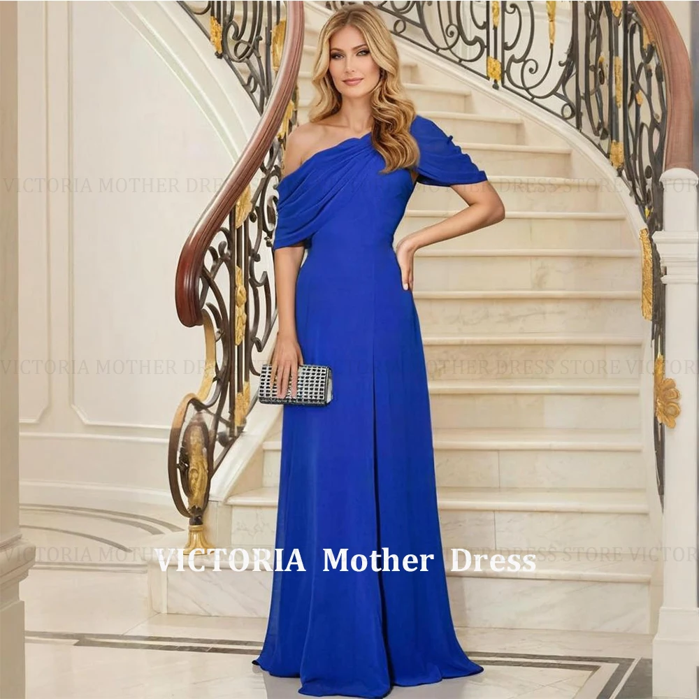 

VICTORIA Customized Elegant Mother of the Bride Dresses 2025 A-Line Chiffon Pleats Wedding Guest Party Dress Long Evening Gowns