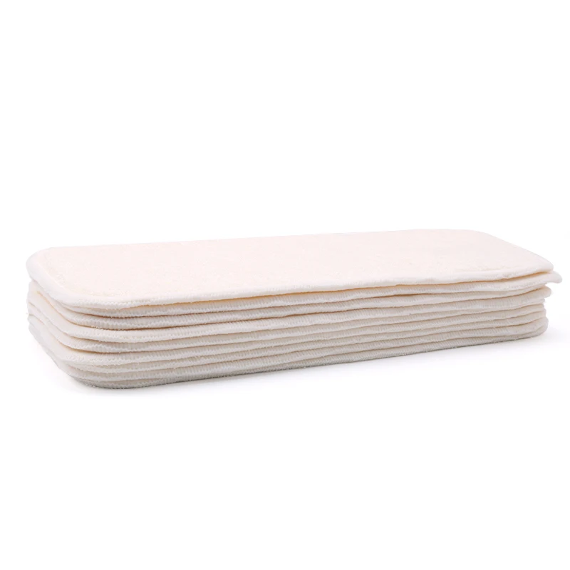 

Free Shipping Bamboo Terry 4 Layers(2+2) Inserts For Baby Cloth Diaper Reusable Large Size 36*14 CM