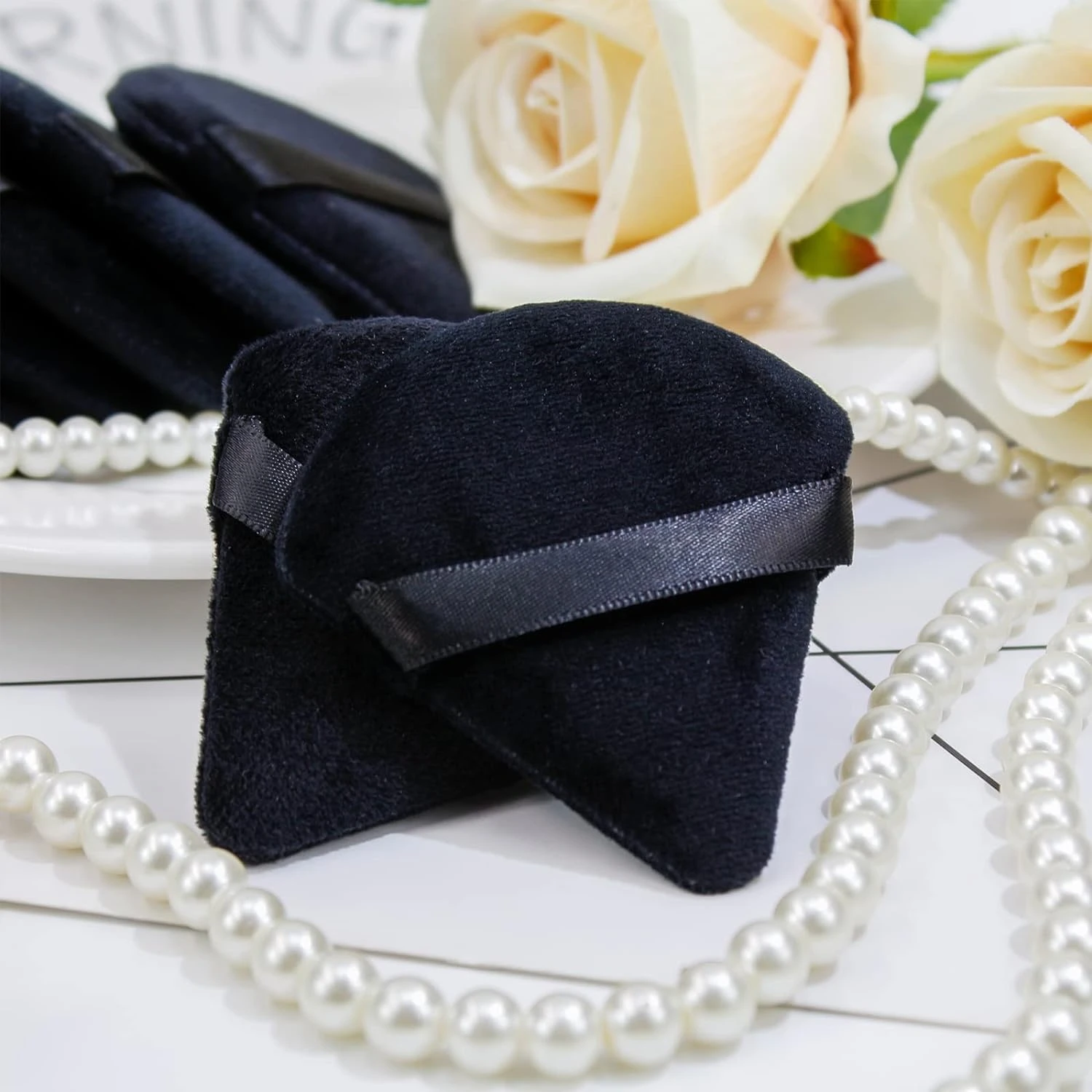 卸売フェイスパウダーパフ 洗えるパウダーメイクアップ フェイスメイクアップパフ ベルベットスポンジ ソフトコットン コスメティックパフツール