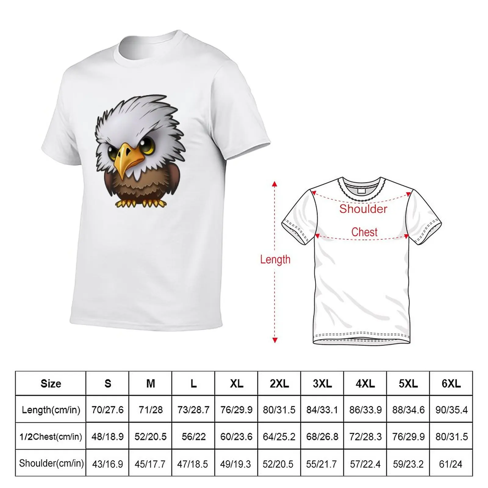 New Cute But Fierce Bald Eagle T-Shirt sweat shirt cute tops anime plain t shirts men