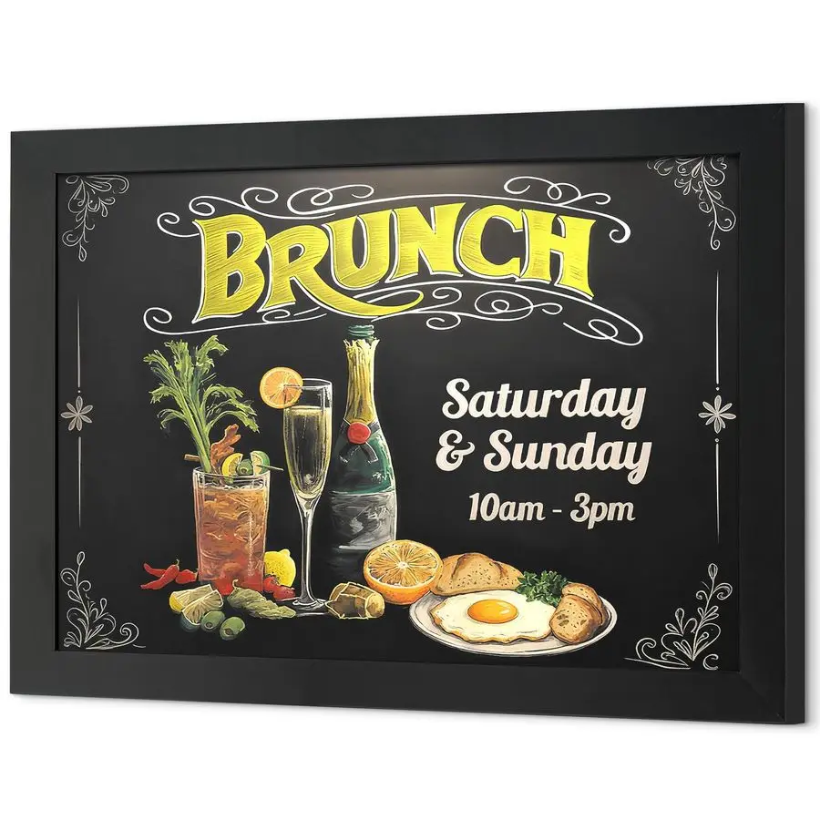 

Магнитная меловая доска в раме из массива сосны для стены, 36x24, прочная, в деревенском стиле, для кухни, офиса, дома и кафе