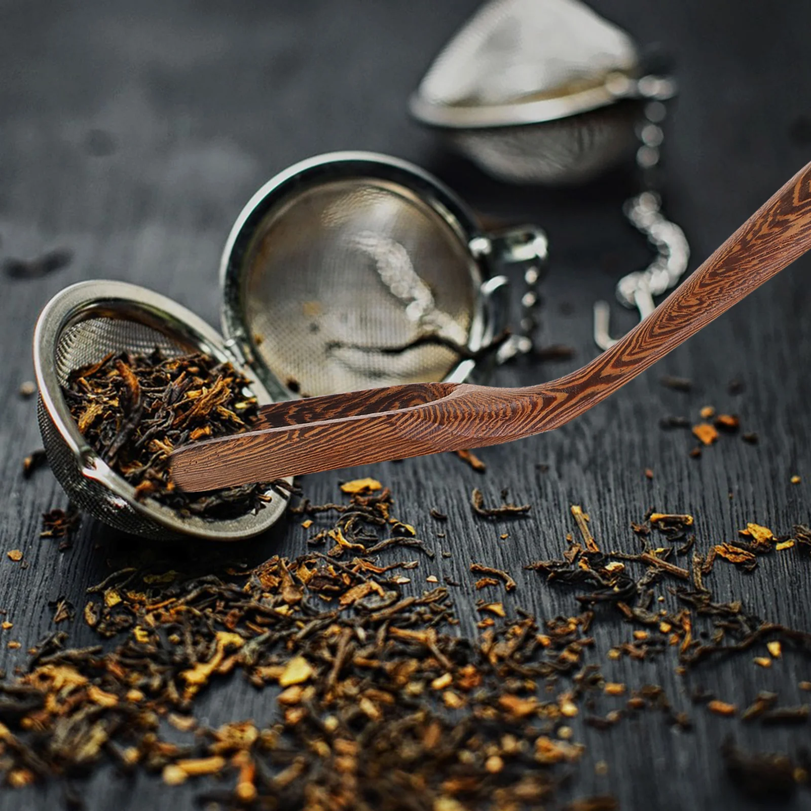 

3Pcs Handmade Wood Tea Scoop Solid Natural Wooden Tea Spoon Lightweight Eco Friendly Teaware Accessories for Home Office Tearoom