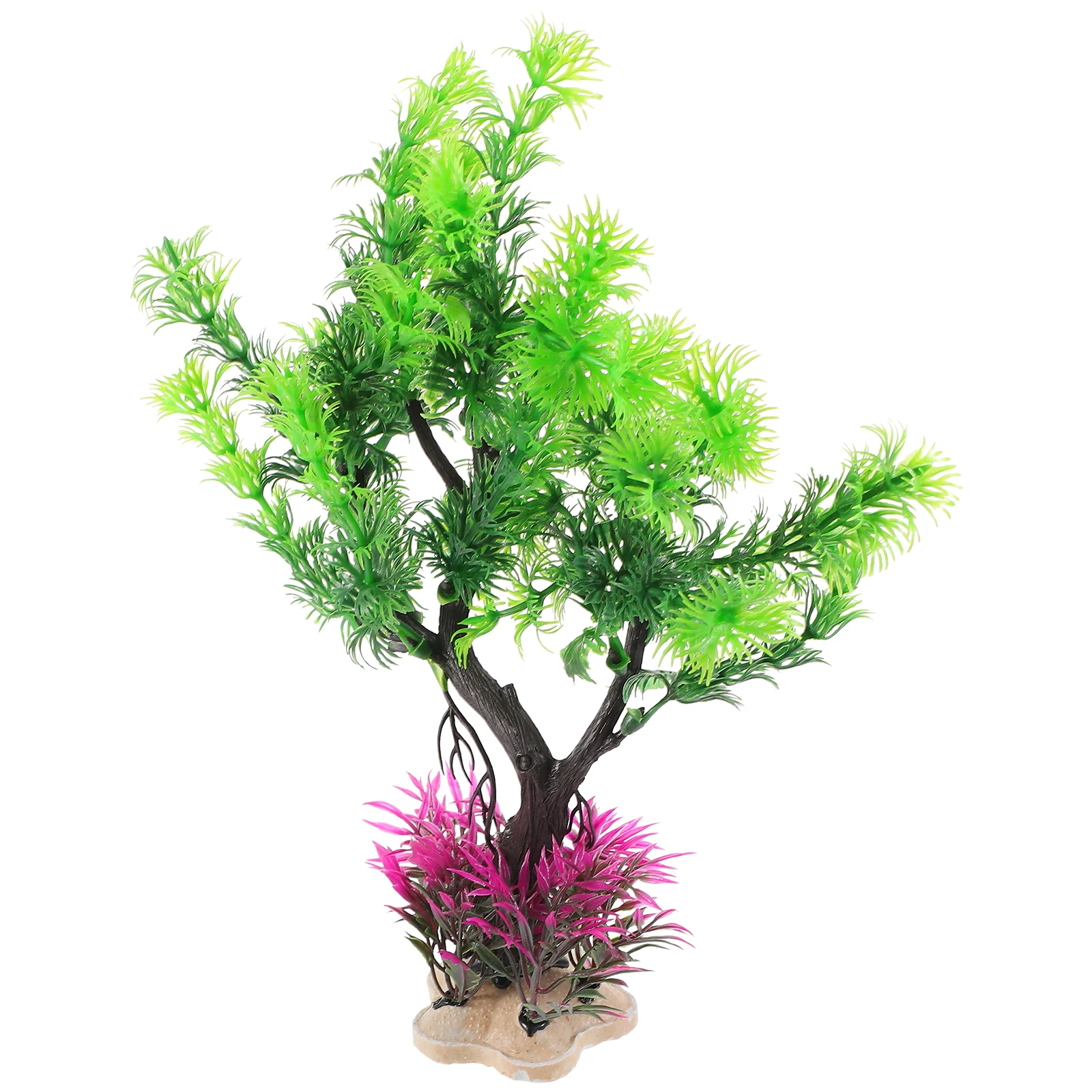 

Artificial Water Plants Fish Tank Fake Aquarium Decor Decoration for Decorations Small with Faux Indoor