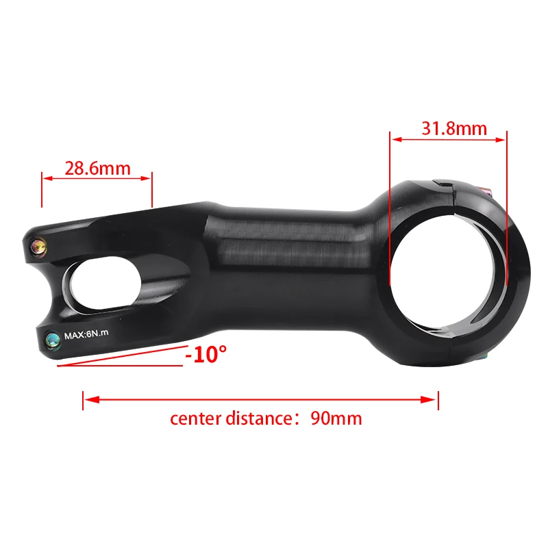 Wake Road Bike Stem 10 Degree CNC Aluminium Alloy 31.8mm for Road Bicycle Accessories Cycling Silver Stem