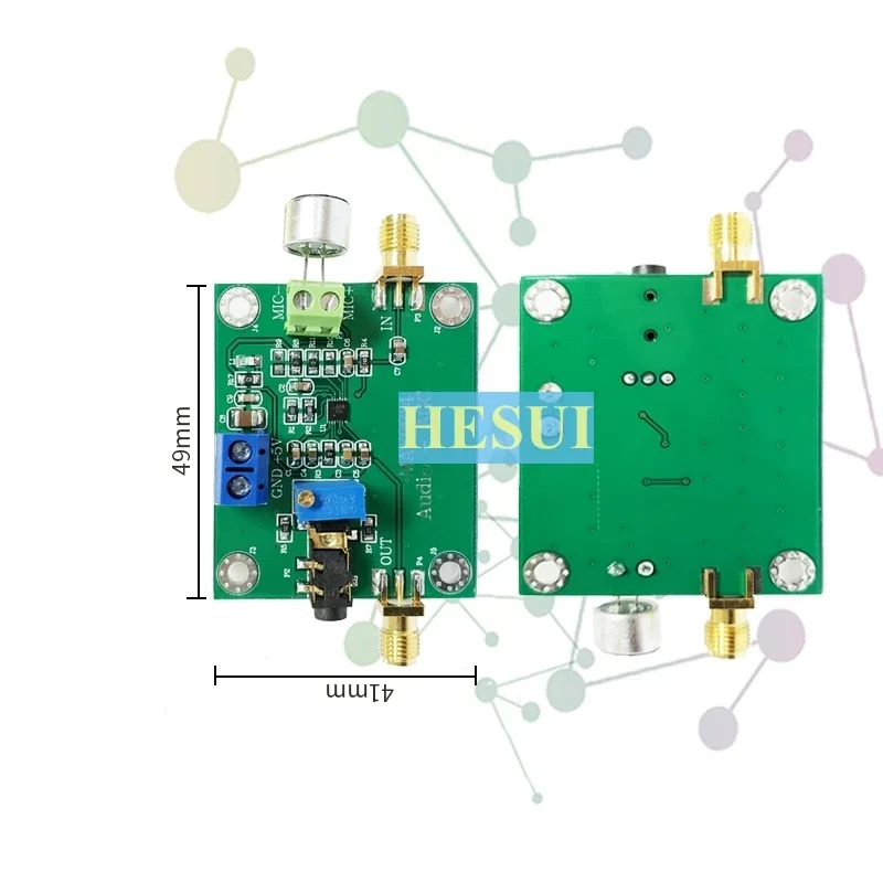 MAX9814 Microphone amplifier module Audio AGC microphone head sensor pickup low band automatic gain