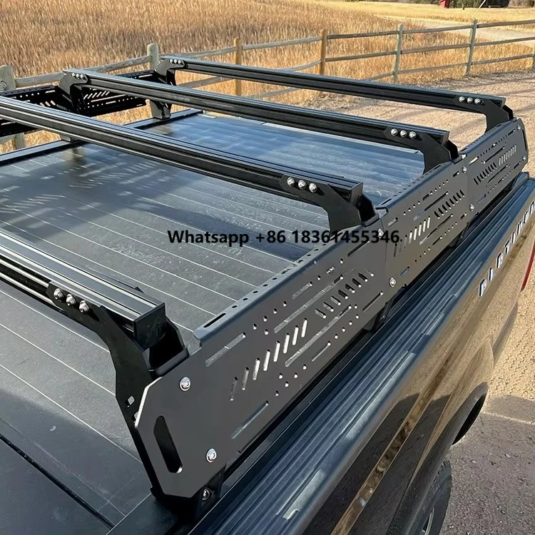 Full Size Truck Bed Overland Rack Land Frame Pickup Rear Bucket Custom Universal Anti-Roll Frame Roof Rack Adjustable Iron Bar