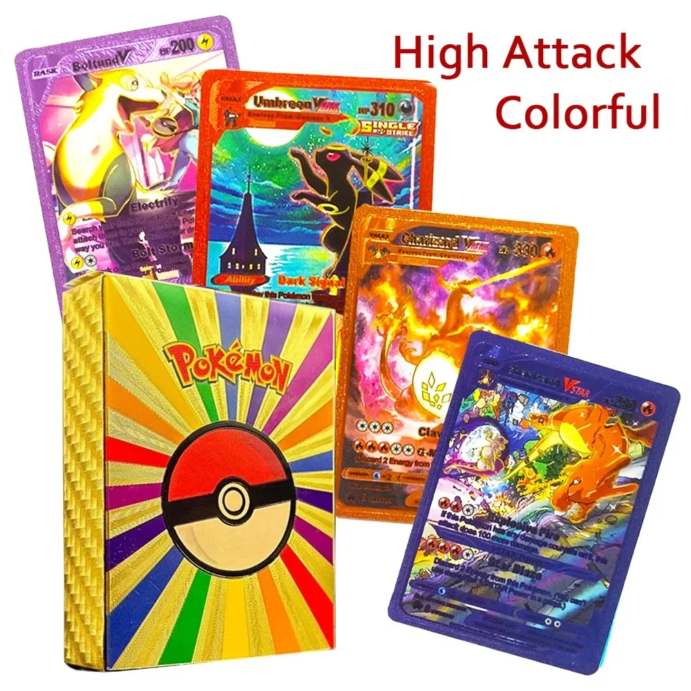 11-110Pcs Pokemon Cards German Spanish French English Vmax GX Energy Card Pikachu Rare Collect Trading Battle Trainer Gifts Toys