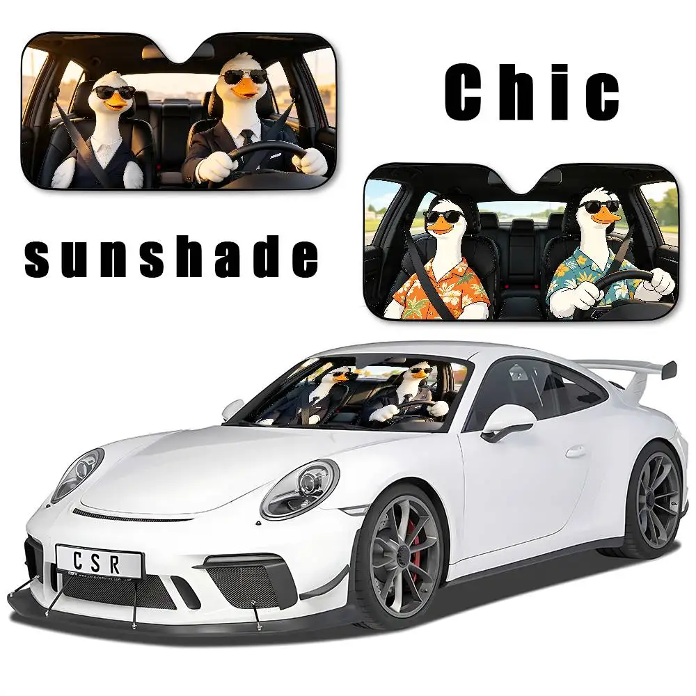 Goose Drive Car SunShade Car Sunshade Covers Cover Universal Windscreen Folding Visor
