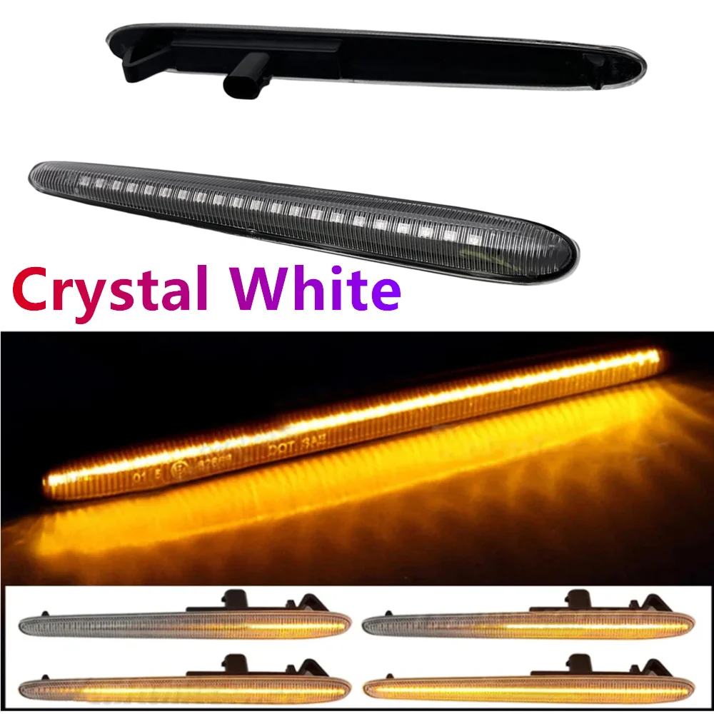 2 قطعة LED الديناميكية بدوره إشارة السهم ماركر أضواء متتابعة الوامض ضوء ل ألفا روميو جوليتا 2010-2021Ti سبرينت 2010-2021