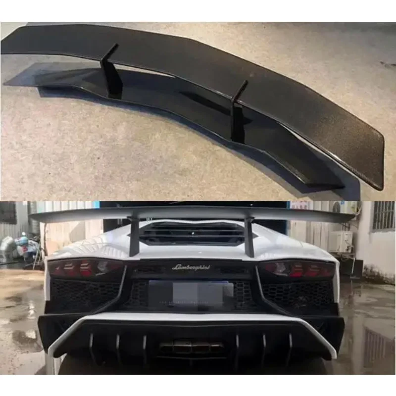 

Real Forging Carbon Fiber Car Rear Wing Trunk Lip Spoiler For Lamborghini Aventador LP700 LP720 LP750 2011-2019