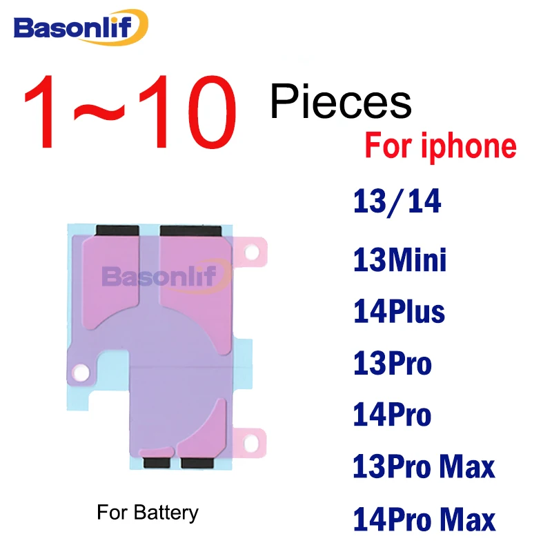 

1/3/10 шт. задняя батарея, водонепроницаемая оригинальная клейкая наклейка, замена для iPhone 13Mini 14 + 14 Plus 13Pro 13 Pro Max Series