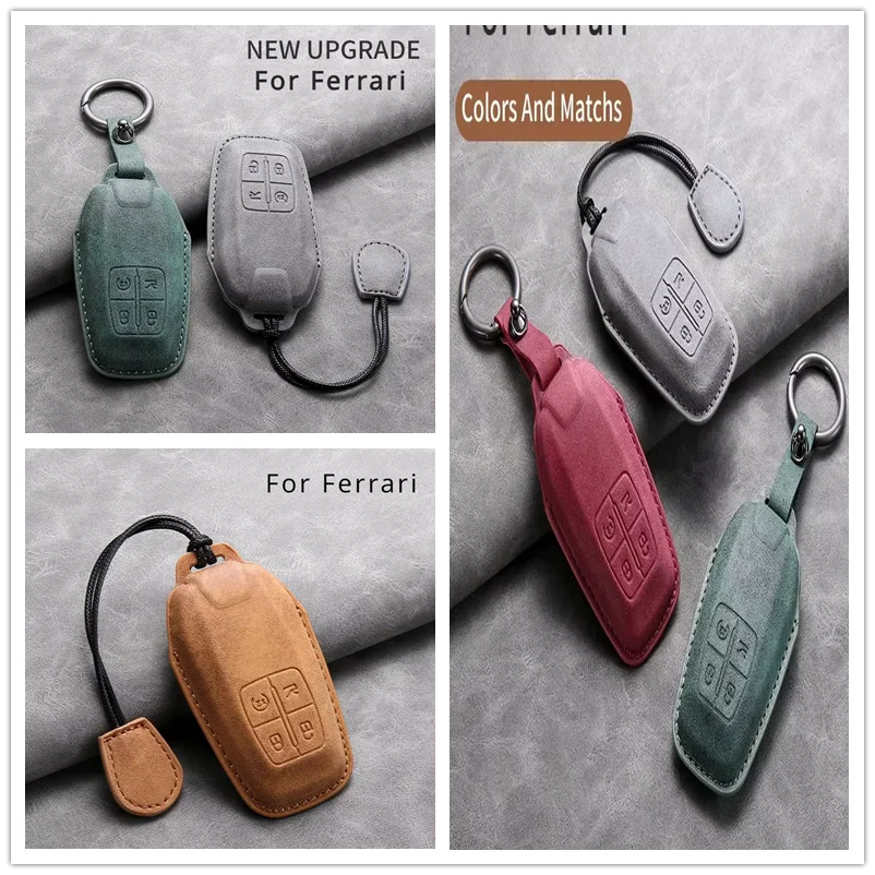 

Leather Car Key Cover Car Key Case for Changan CS75 CS15 V3 V5 V7 Car Key Case Protective Eado CS35 Raeton