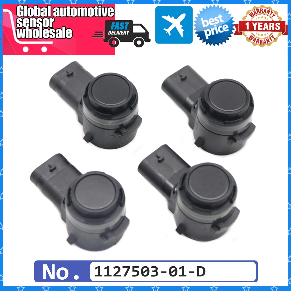 

4pcs Car NEW Ultrasonic Backup Front Rear Bumper Assist Radar PDC Parking Sensor 1127503-01-D For Tesla Model S X 3 2017-2020