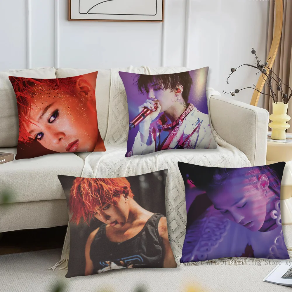 G-Dragon Kpop B-Bigbang-g Pillow Case Square Pillow Bedroom Sofa Leisure Comfort Cushion Car Living Room Home Decoration