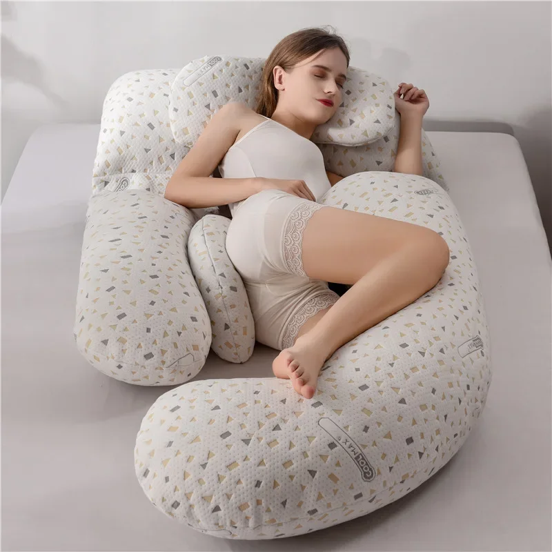 Almohadas de maternidad para dormir de lado de la cintura, almohada de sujeción para embarazadas con abrazadera para el vientre, almohada de