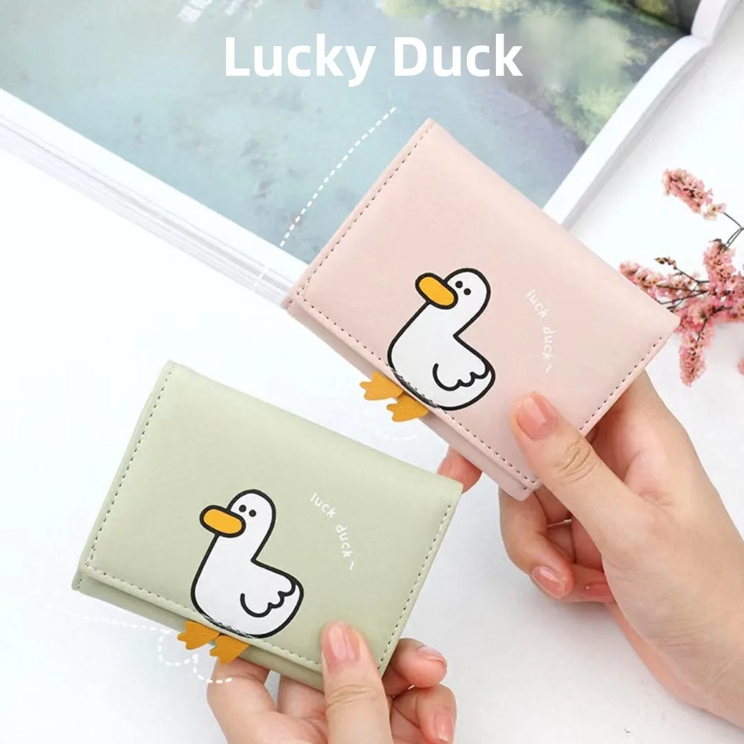 

Cute Duling Kids Wallet No Odor ort Leather Creative Student Wallet Youth Foldable Polyester Snap Closure PU Artif...