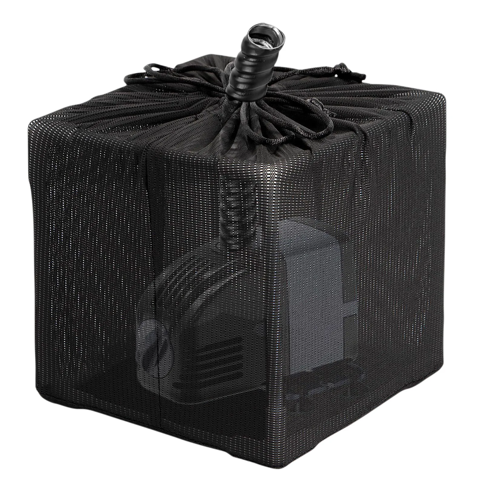Pond Filter Bag with Rigid Frame Drawstring High Flow Nylon Mesh Koi Pond Outdoor Pump Strainer Reusable