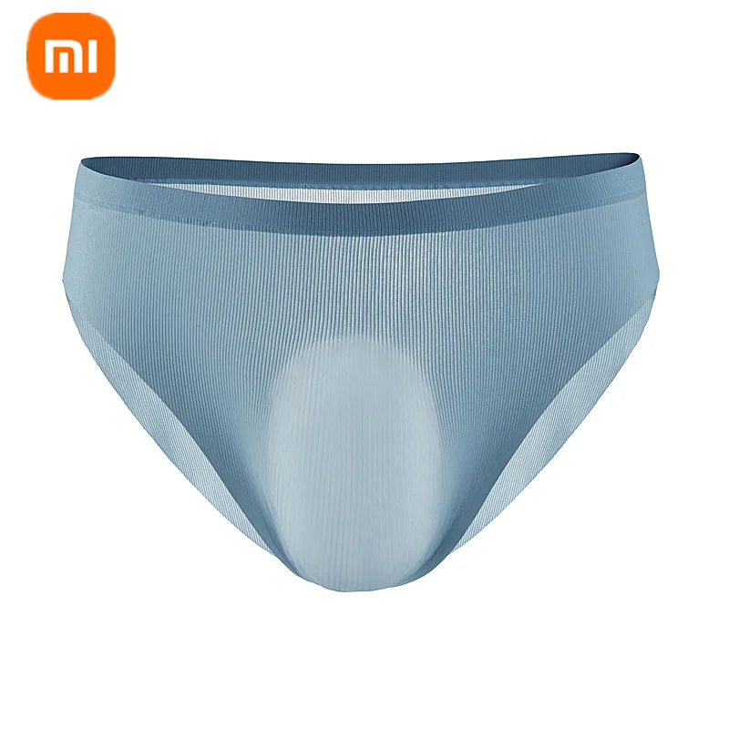 New 3pcs xioami men's ice silk seamless underwear 3D die panties, cool, breathable and comfortable one-piece briefs