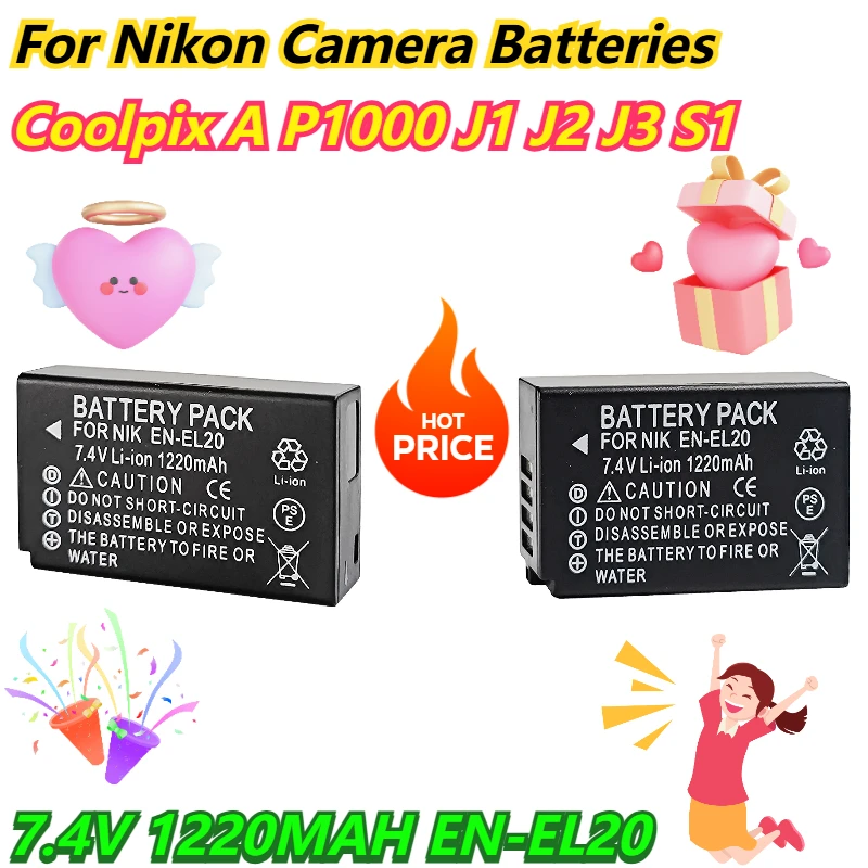 7.4V 1220MAH EN-EL2… - image