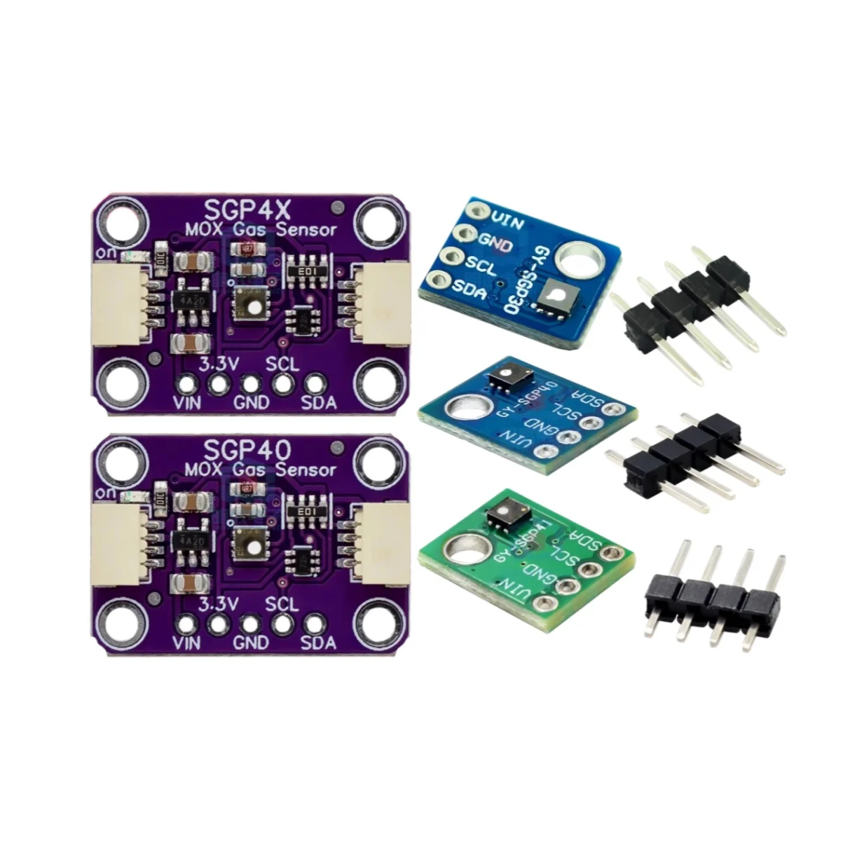 SGP41 SGP40 SGP30 Air Quality Sensor Digital TVOC Detection Chip Compatible for Arduino Demo Board