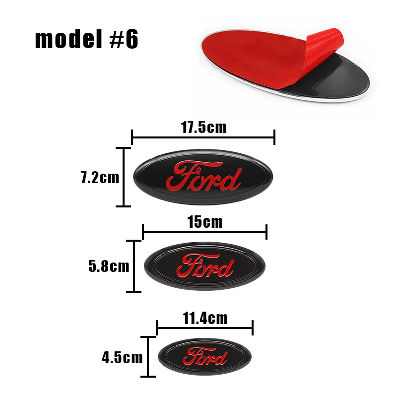 Auto Kap Motorkap Grill Kofferbak Embleem Logo Badge Stickers Sticker Voor Ford Fiesta Focus Mondeo Ranger Shelby S-Max Tourneo