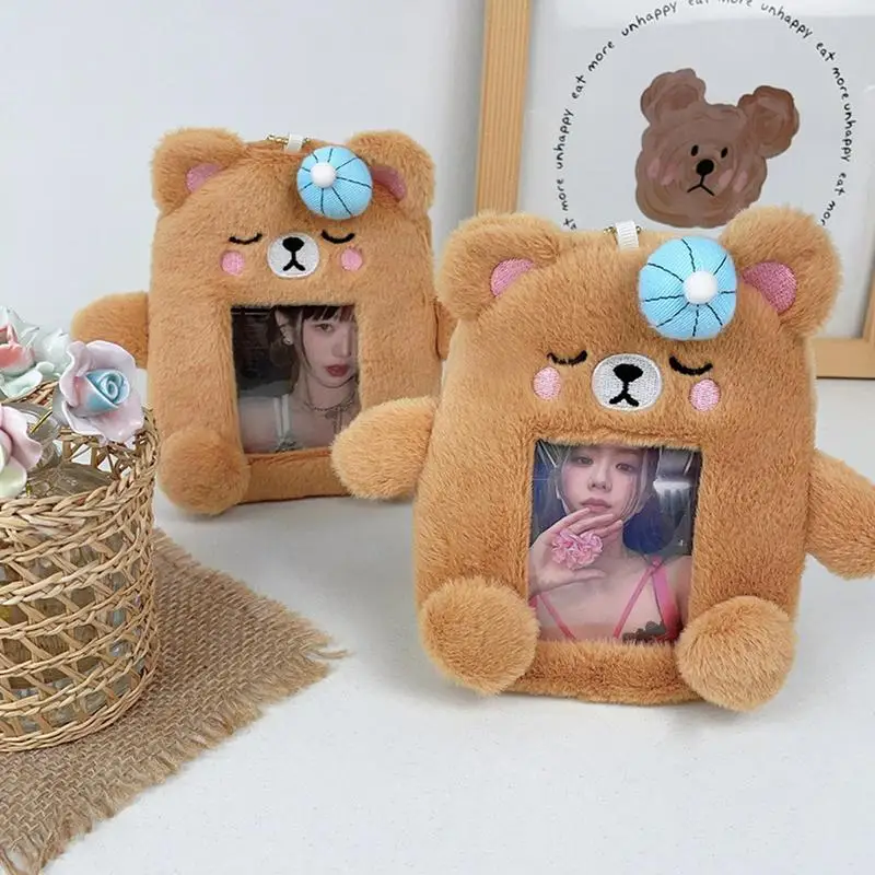 Милая фотография искусственная плюшевая фотография искусственная многофункциональная Фотокарта защитный рукав для бизнеса школы путешествий