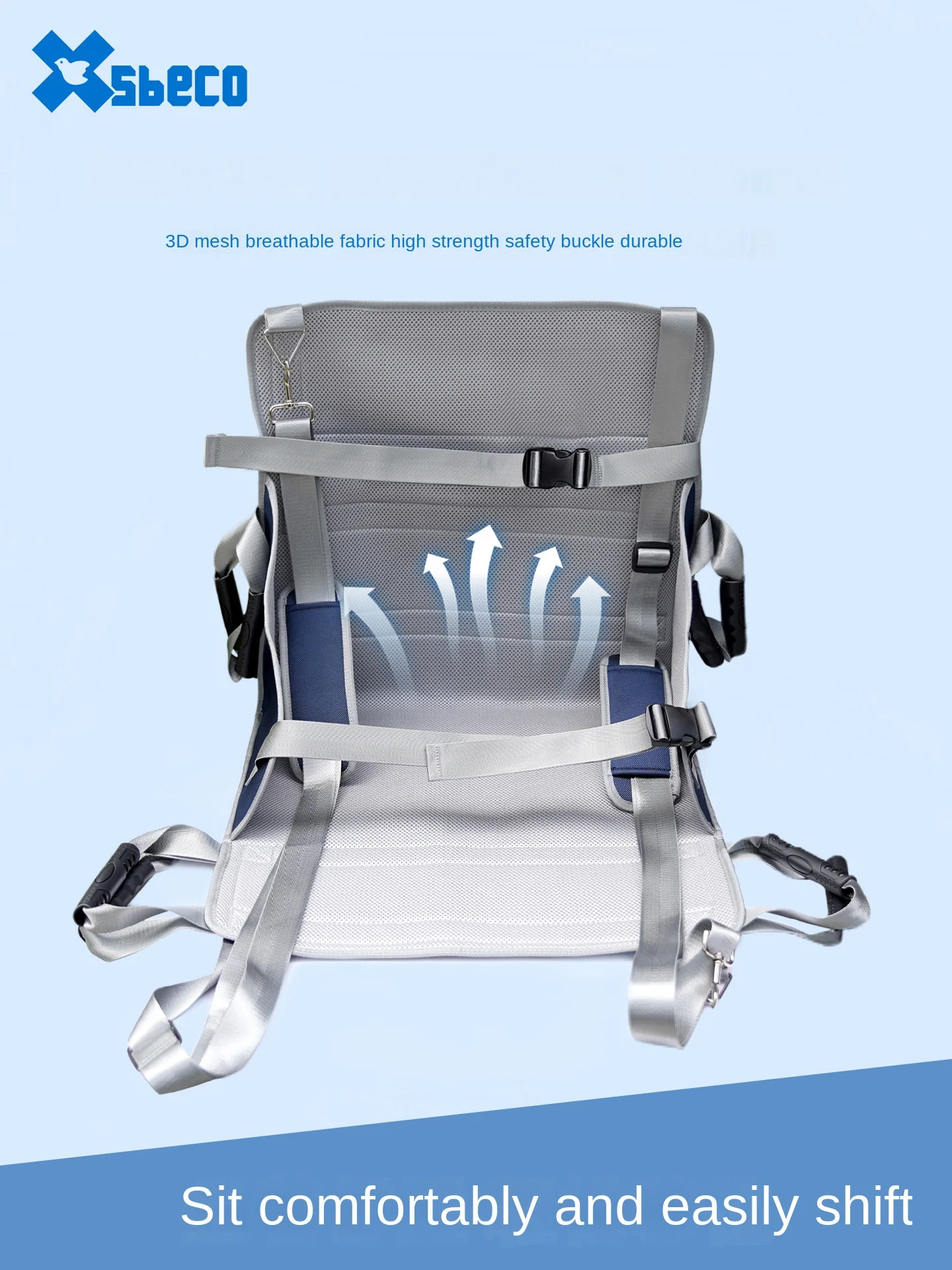 Padded Transfer Strap with Reinforced Shoulders Portable Lifting Belt for Elderly Convenient Moving Tool for Stairs  Wheelchairs