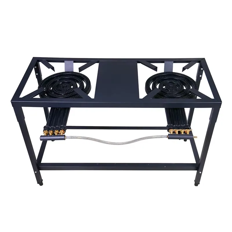 2 burner gas stove high efficiency cast iron stove for household stable heating