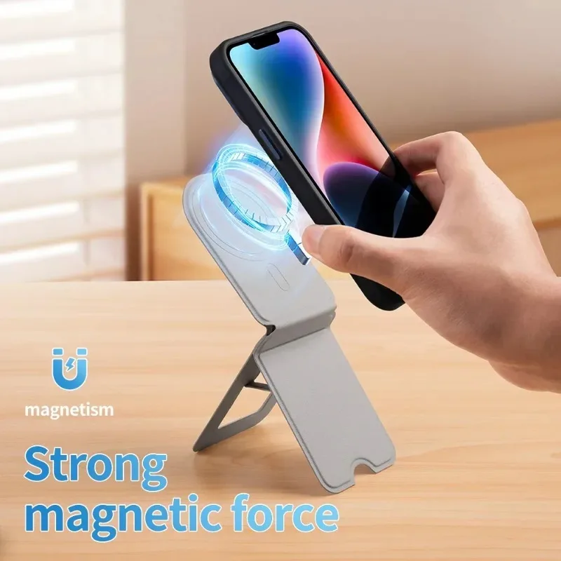 

Phone Magnetic Stand Holder For Samsung Galaxy S25 S23 S22 S24 21 Ultra Plus Desktop Magnetic Phone Folding Stand Magsafe Holder