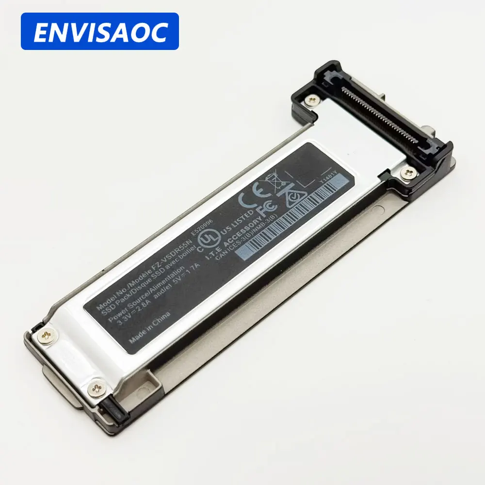 OEM für Panasonic Toughbook FZ-55 MK1 MK2 MK3 Laptop M.2 NVME 2280 SSD Caddy Bracket Enclosure Connector FZ-VSDR55T1W FZ-VSDR55