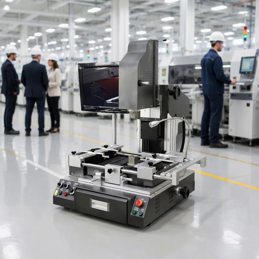 DH-G600 Semi-Auto Optical Alignment BGA Rework Station with 3 Heating Zones, PCB Motherboard Repair BGA Rework Machine