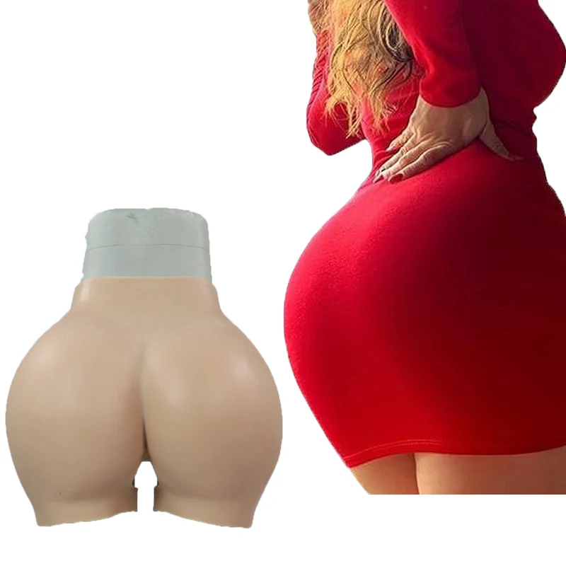 Women's Silicone Sexy Butt Ass Leggings False  Lifting Silicone Sculpting Shorts Enlarged Butt Panties