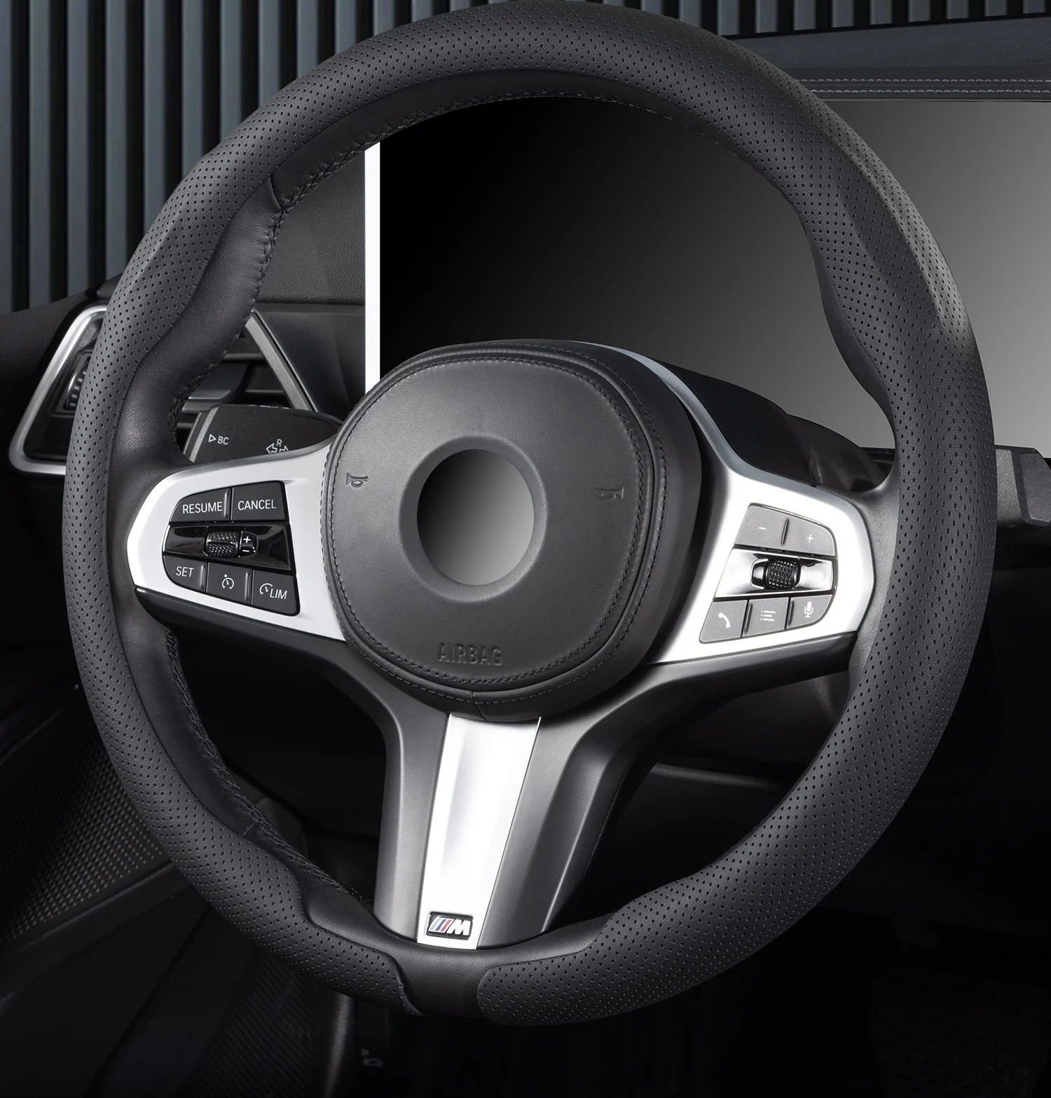 for Toyota Camry RAV4 Highlander Fortuner Hilux Sienna Innova Nappa leather ultra-thin car steering wheel cover suitable