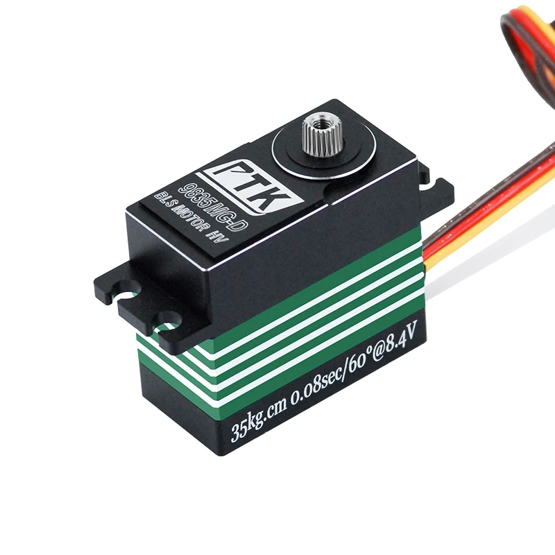 PTK 9835 MG-D 35kg metal gear HV brushless motor servo RC automotive, fixed wing, UAV standard high torque 36kg servo