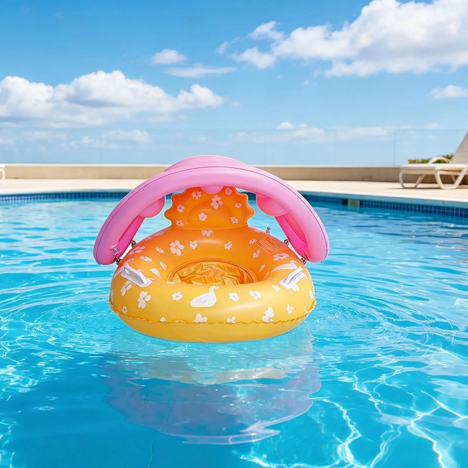 

Baby Swim Ring Inflatable Toy Swimming Ring Floating Seat Swimming Circle Water Play Equipment Summer Beach Pool Party for Kids