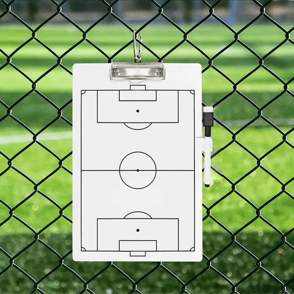 

1 Set Soccer Dry Erase Coaching Scoreboard With Erasable Pen & Pen Holder Soccer Game Planner Soccer Coaching Equipment Supply