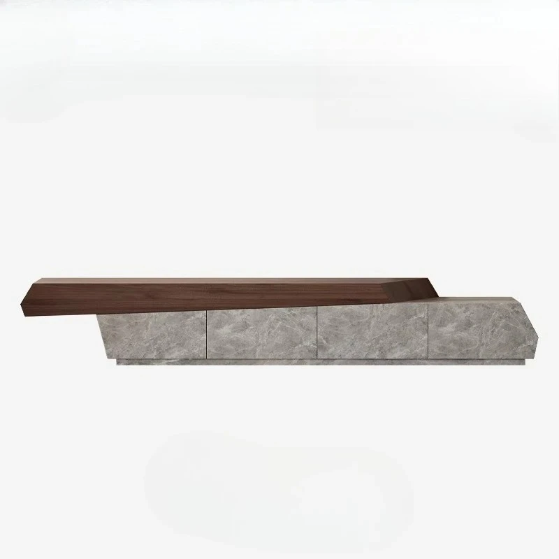 

Italian new TV cabinet living room home light luxury high-end floor TV cabinet