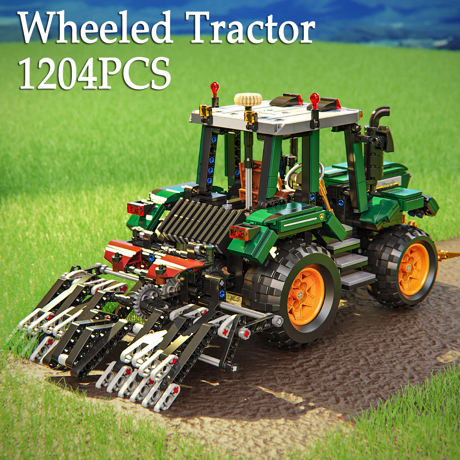 

1204PCS Wheeled Tractor Building Blocks Farm Truck Assembly Bricks Toys STEM Farming Mechanical Vehicle Model Holiday Gifts