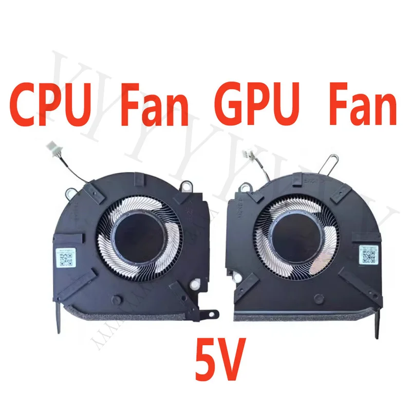 Y+  For HP OMEN 16-K 16-N 8 Pro TPN-Q280 TPN-Q281 Laptop CPU GPU Cooling Fan 5V/12V
