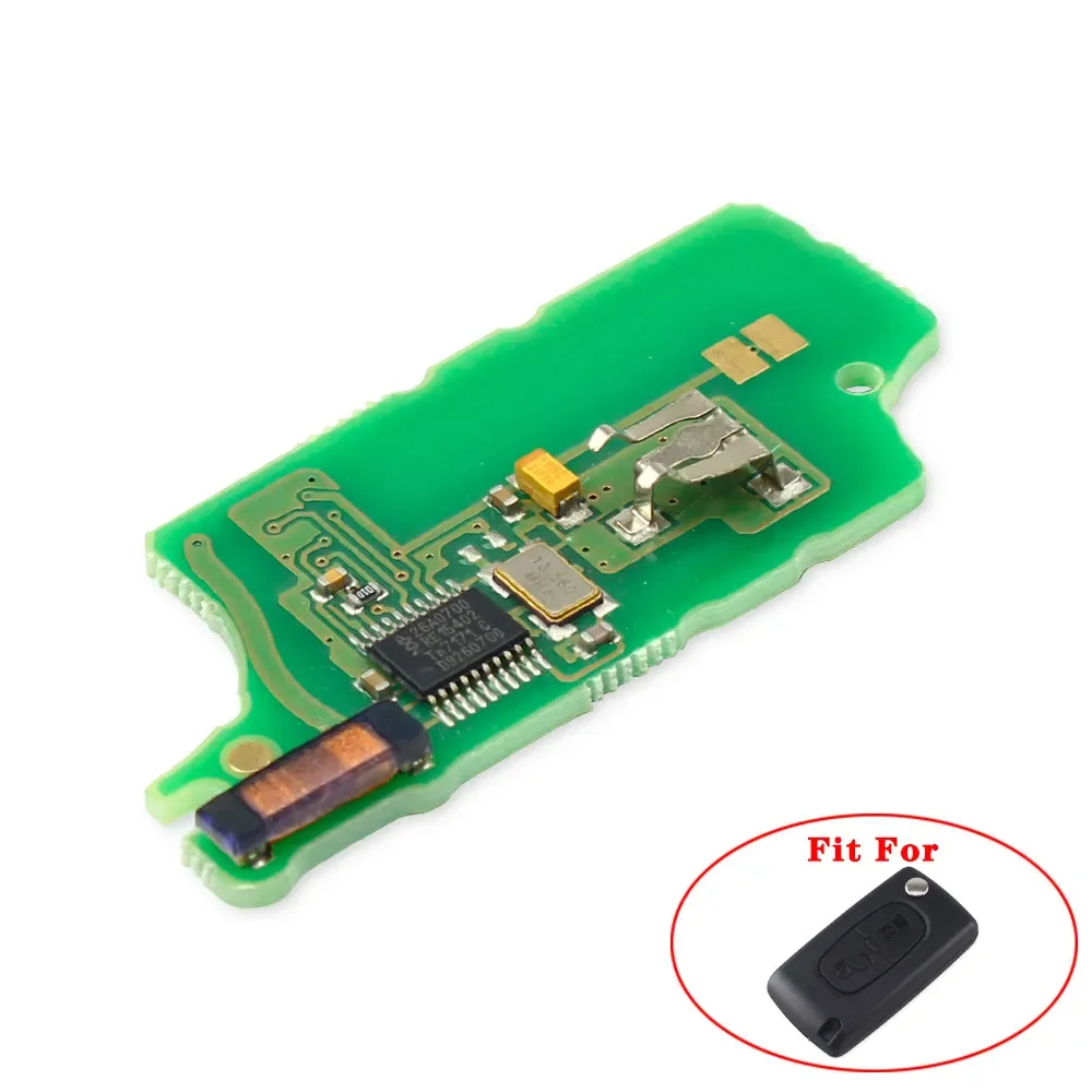 Dandkey-Circuit imprimé électronique de clé à distance rabattable, 2 BT, CE0523 CE0536, pour KIT 407 407 307 308 607 et C2 C3 C4 C5