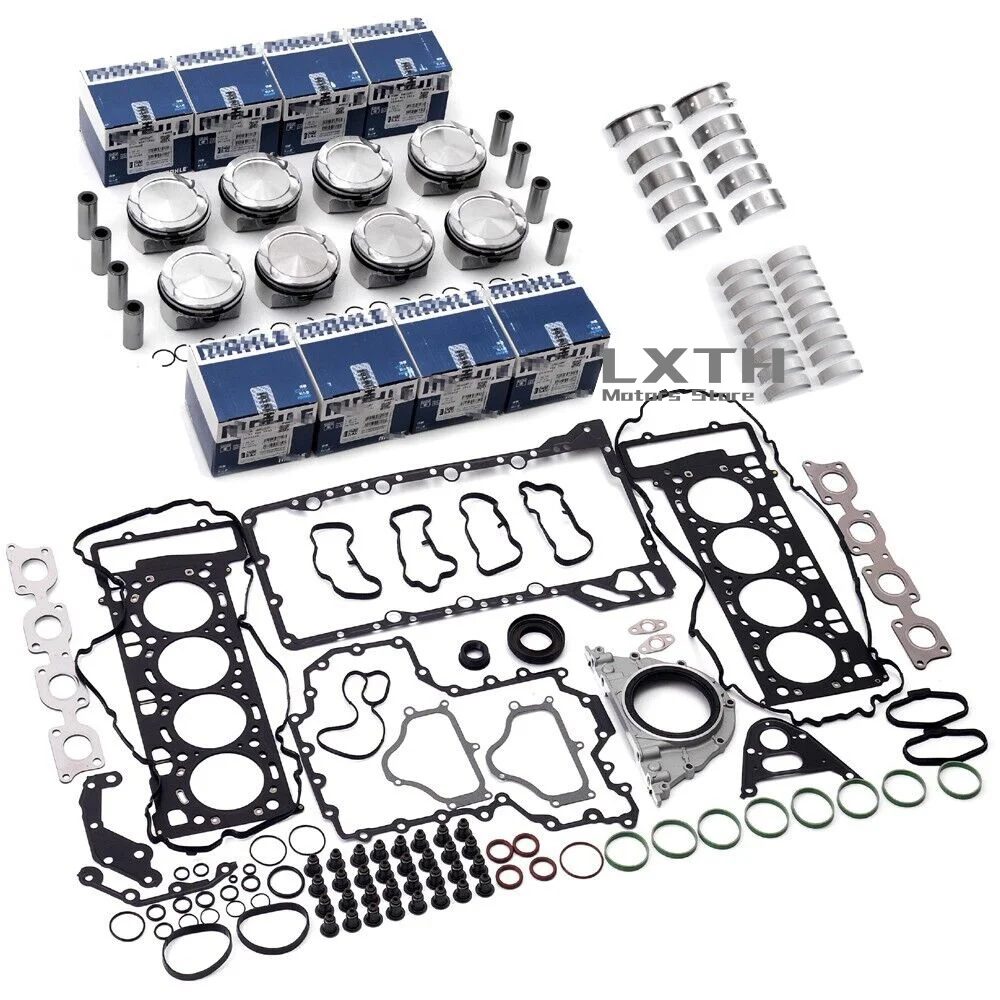 Engine Overhaul Pistons Gasket Bearings Kit For BMW X5 X6 M F85 F86 S63R 4.4