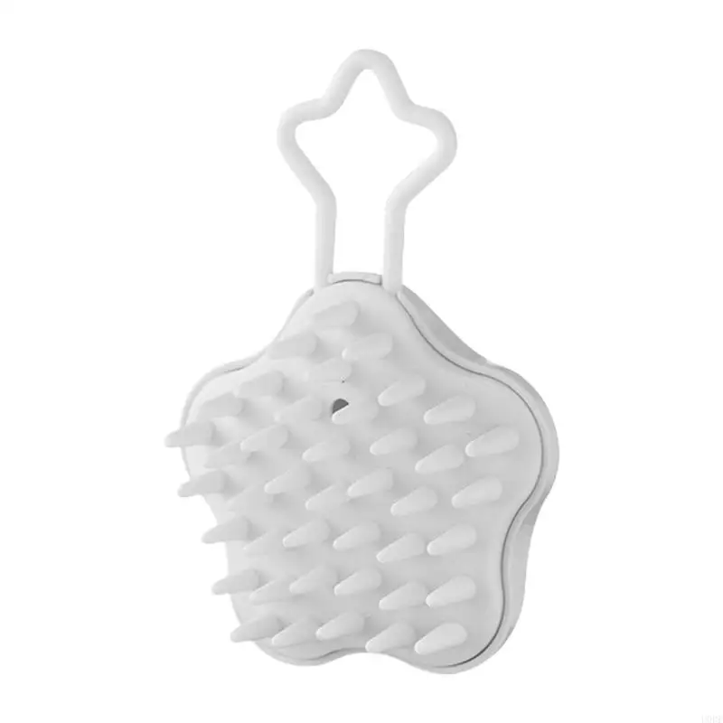 U0DE Hair Washing Comb Scalp Massage Brush Shampoo Brush Wet and Dry Body Scrubber