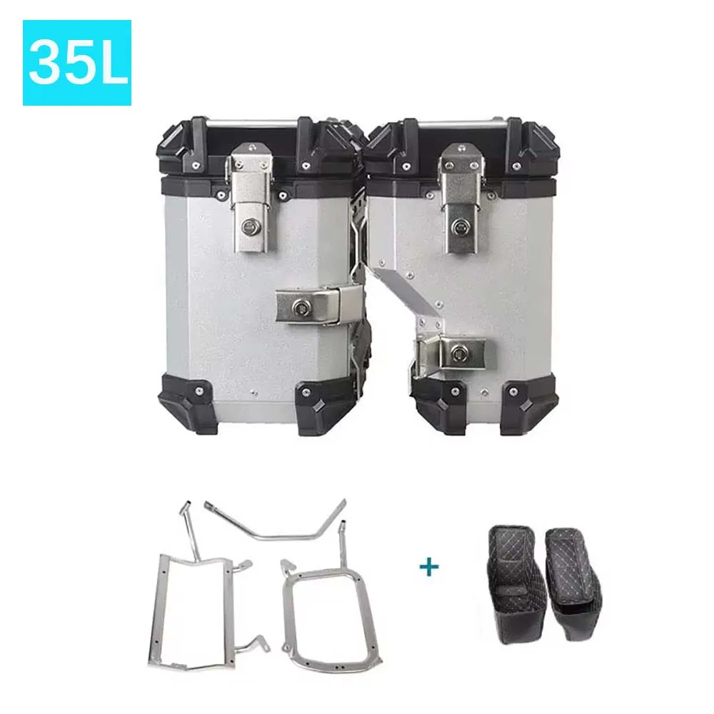 35L 45L motorfiets geschikt voor CFMOTO 700MT drie box accessoires, zijframe opbergdoos, kofferbak, zijbox, aluminium